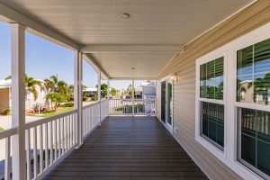 Inside view of a patio
