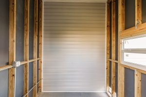 Inside view of a shed