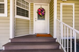 Front view close up of stairs