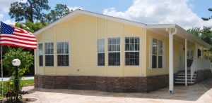 Angled view of a house with stairs