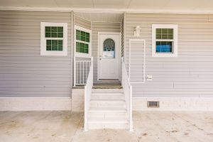 Front close-up view of stairs
