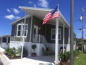 Angled view of a house with stairs