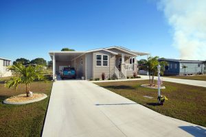 Angled view of a house with a carport